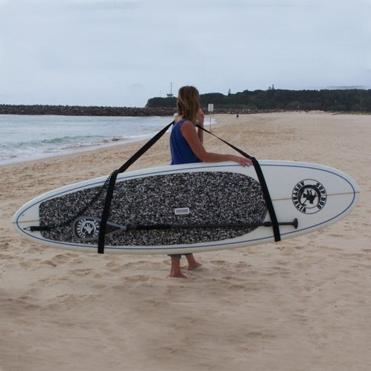 Surfing Made Easy with the Black Lightweight Surfboard Strap